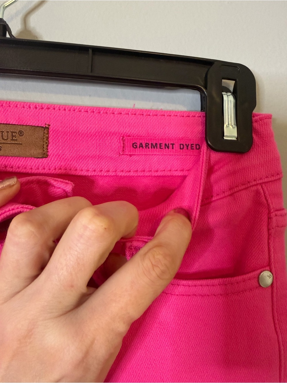 Judy Blue High Waist Garment Dyed Hot Pink 90’s Straight Denim Jeans Size 1/25 - Picture 6 of 10